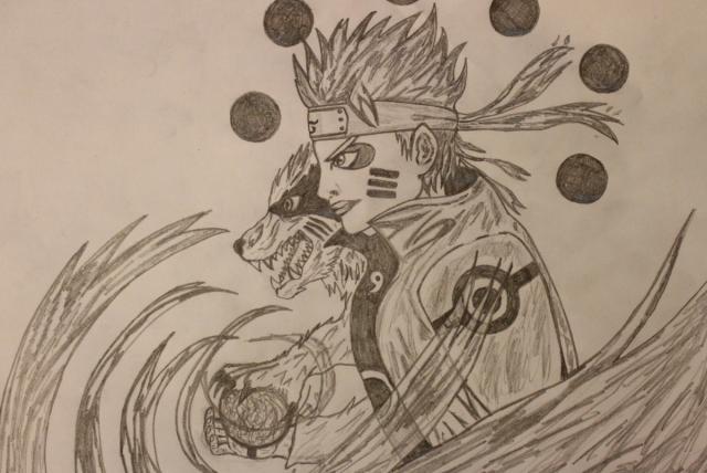 Naruto/Kurama rikudoo sage mode